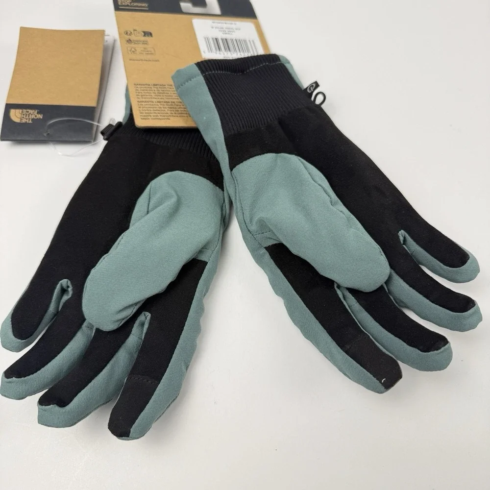 The North Face Gloves Womens Size Small Green Shelbe Raschel Etip Insulated Hike